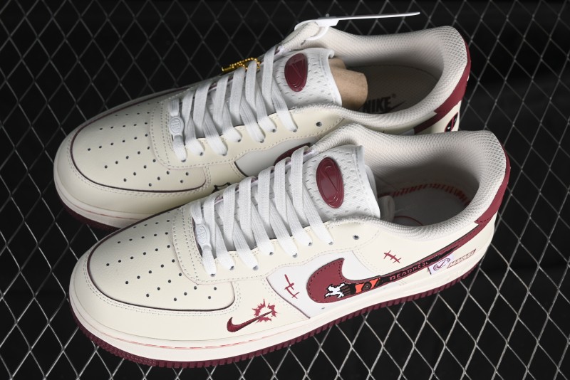 Nike Air Force 1'07 Low "Deadpool" Marvel Series Deadpool Casual Sneakers - FB1839-512