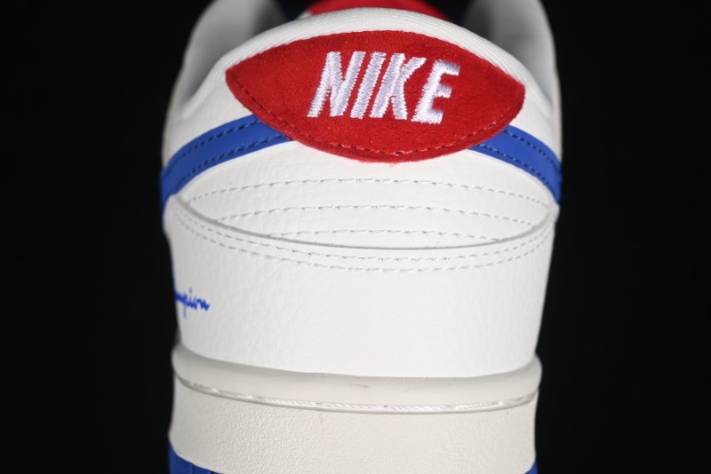 Nike SB Dunk Low Champion Collaboration - Blue Swoosh Anniversary Custom Low-Top Casual Skate Shoes - KK1333-001