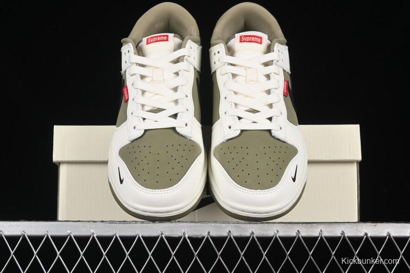 Nike SB Dunk Low Supreme Collaboration - Liberation Green Anniversary High-End Custom Low-Top Casual Sneakers - CH8311-231