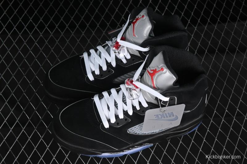 Nike Air Jordan 5 Retro Black Metallic Reimagined Basketball Shoes - HF3975-001