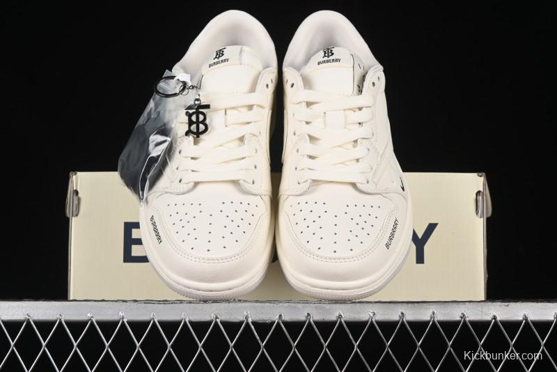 Nike Travis Scott x Fragment Design x Air Jordan 1 Low OG SP AJ1 Burberry Collaboration - BB6588-313