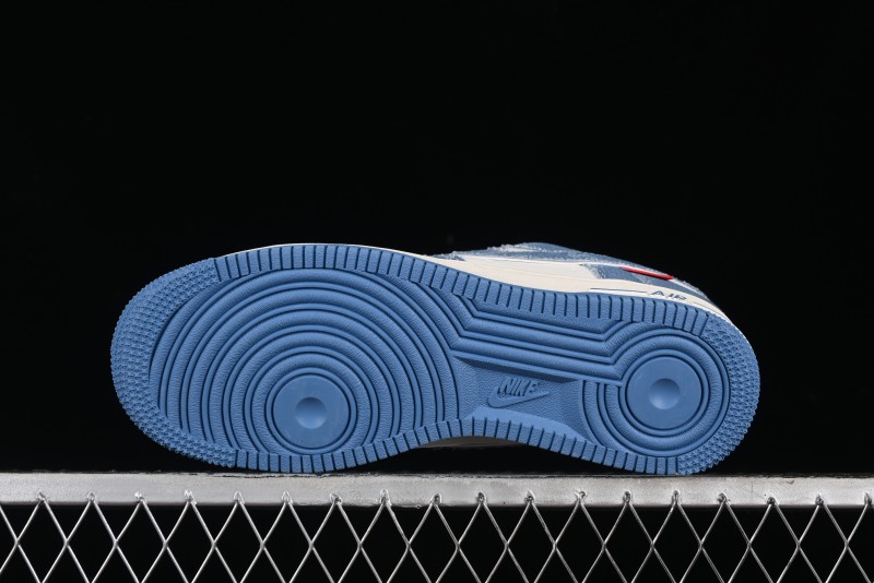 Nike Air Force 1 '07 Low Levi's Denim Collaboration - Light Blue Denim Low-Top Casual Sneakers - SJ6698-003