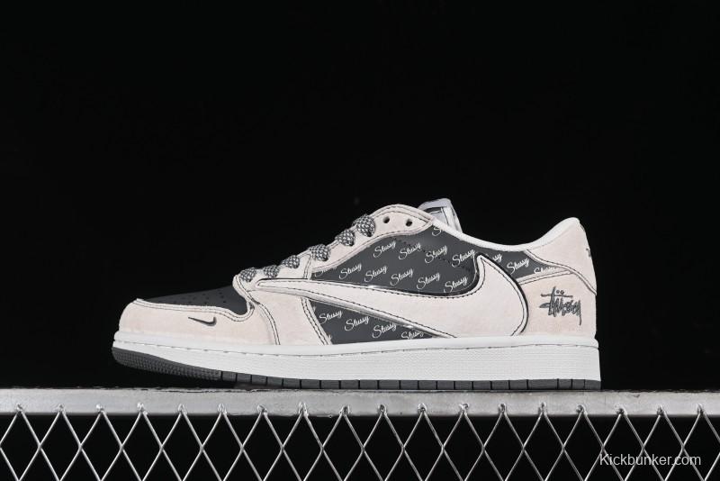 Nike Travis Scott x Fragment Design x Air Jordan 1 Low OG SP AJ1 Retro Sneakers - XZ3398-002
