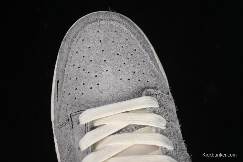Nike SB Dunk Low Stussy Series - Battle Grey Black Hook Anniversary High-End Custom Low-Top Casual Skate Shoes - MM1089-027