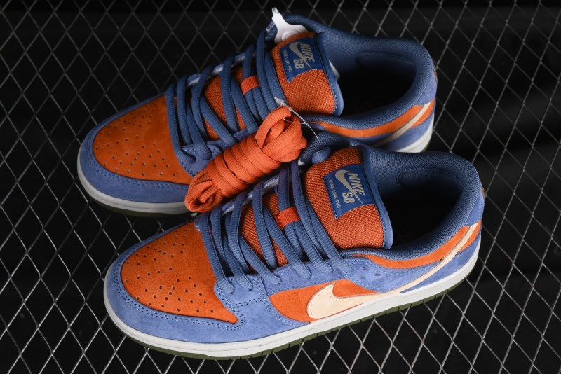 Nike SB Dunk Low Light Carbon/Monarch Maillard Style Low-Top Casual Skate Shoes - HF3063-002