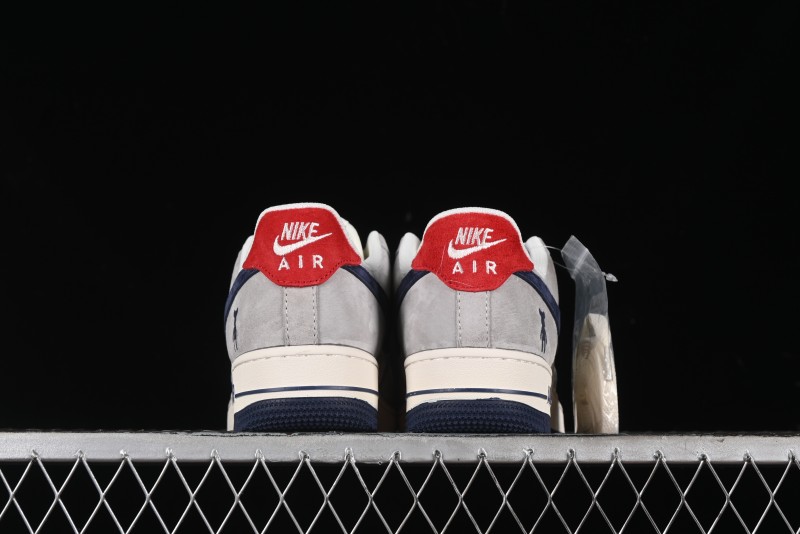 Nike Air Force 1 '07 Low Violent Bear Collaboration - Grey Blue Print Low-Top Casual Sneakers - SJ9188-001