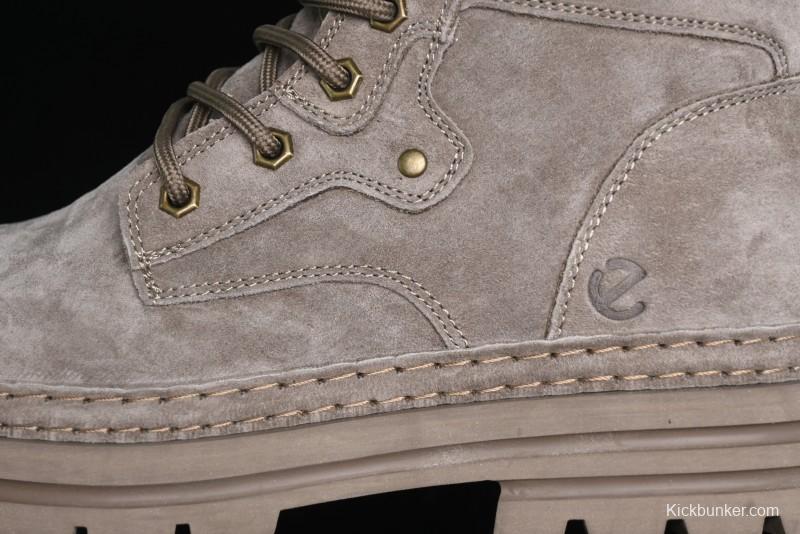 ECCO Cool Series Workwear Leather Anti-Slip Platform Chelsea Boots - 63890801001