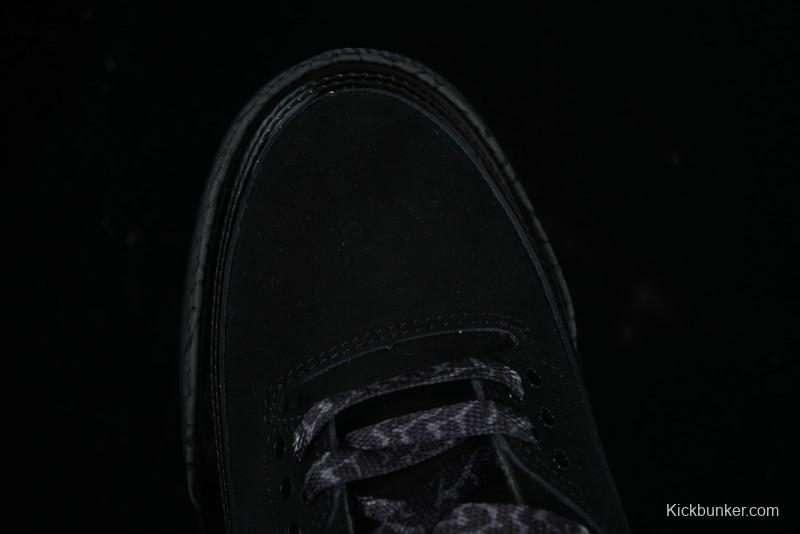 Nike Air Jordan 3 Retro Basketball Shoes in Midnight Black - CT8532-001