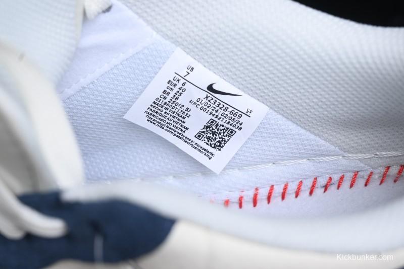 Nike Air Force 1 '07 Low Supreme Collaboration - Light Blue Suede Swoosh Casual Sneakers - XZ3328-669