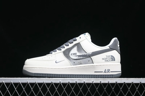 Nike Air Force 1 '07 Low The North Face x COMME des GARÇONS Light Grey Casual Sneakers - DM6688-002