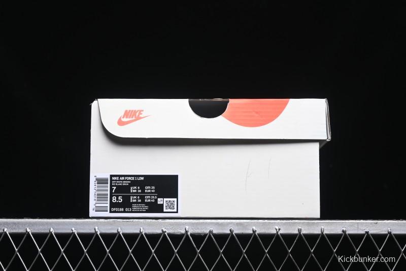 Nike Air Force 1 '07 Low Bape Collaboration - Brown Violent Bear Casual Sneakers - DF0188-013