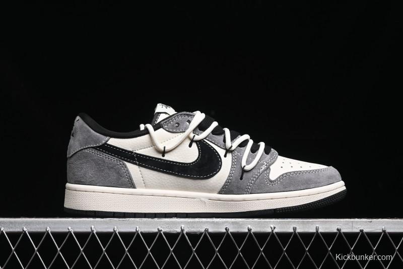 Nike Air Jordan 1 Low OG SP Travis Scott x Fragment Design Collaboration Sneakers - SJ0086-141