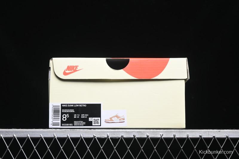 Nike SB Dunk Low Stussy Collaboration - Mummy Brown Anniversary Custom Low-Top Casual Sneakers - XX3168-601