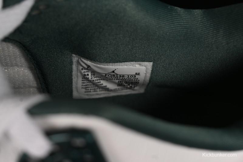 Nike Air Jordan 4 Retro Sneakers with Oxidized Green Accents and Visible Air Cushion - AQ8138-103