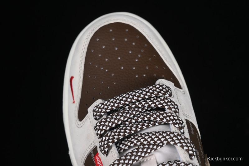 Nike SB Dunk Low The North Face x Supreme Collaboration Anniversary Edition High-End Custom Low-Top Casual Sneakers - DJ2024-056