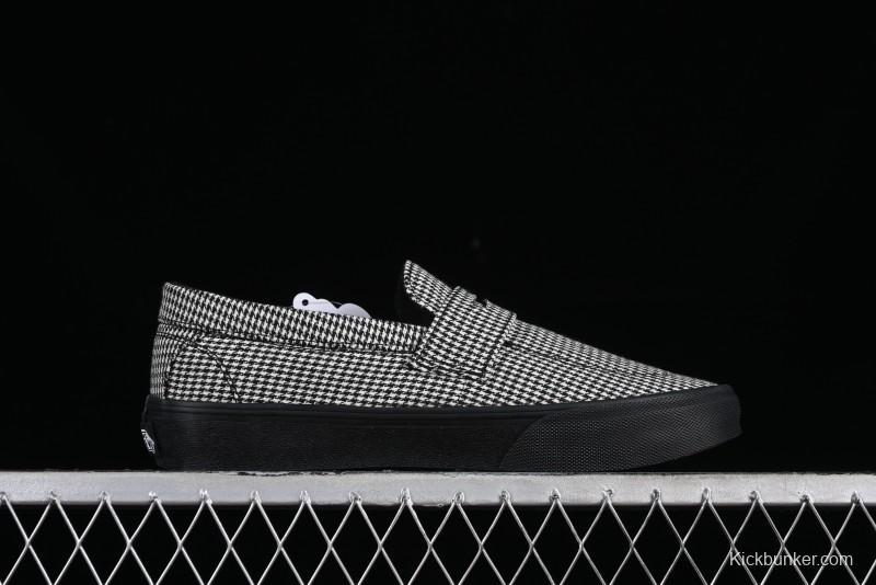 Vans Demons Style 53 Black White Retro Houndstooth Loafers - VN000CQPYER