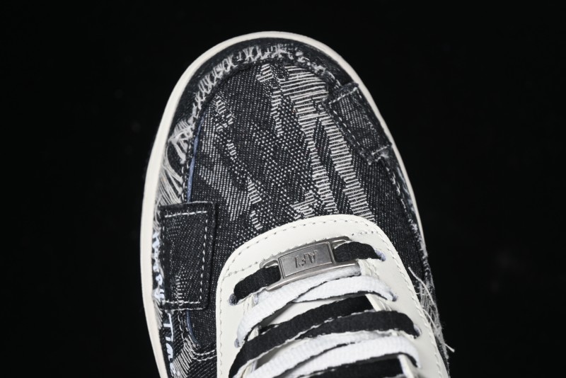 Nike Air Force 1 '07 Low "Black Jeans" Graffiti Casual Sneakers - FB0607-660