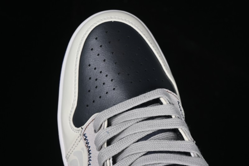 Nike Air Jordan 1 Low Retro Basketball Shoes with Panda Mischief Skyline Design - 553558-154