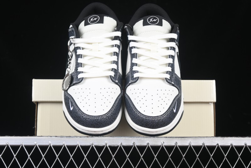 Nike SB Dunk Low Lightning Collaboration Black Swoosh Anniversary Custom Low-Top Skate Shoes - SF1029-401