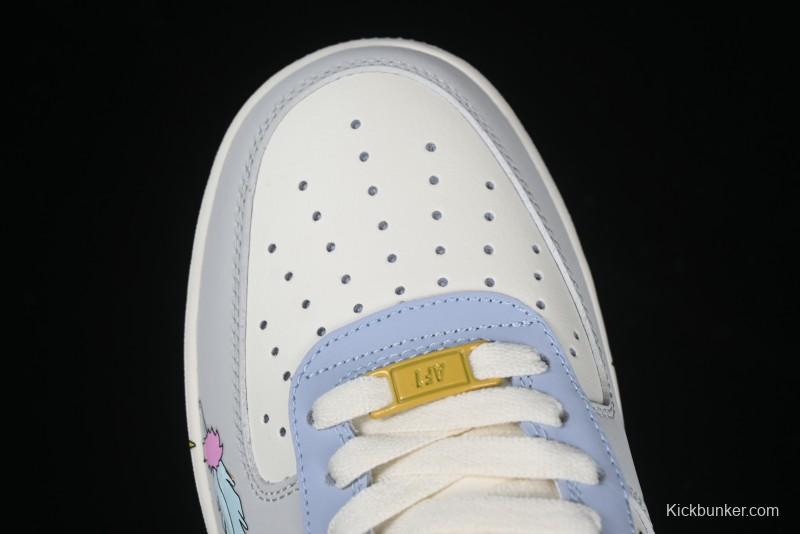Nike Air Force 1'07 Low "Cherub" Anime Hand-Painted Doodle Low-Top Casual Sneakers - DB3301-711