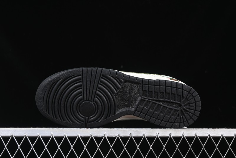 Nike SB Dunk Low UN Collaboration Year of the Snake Limited Edition Green Snake Swoosh Anniversary Custom Low-Top Casual Sneakers - DJ2024-070