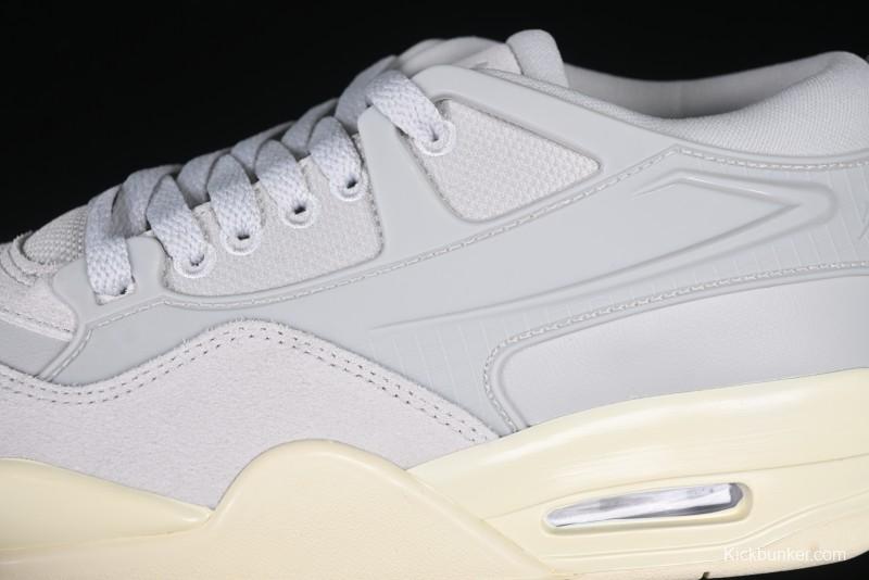 Nike Air Jordan 4 Remastered Sneakers with Textile Mesh Leather and Suede Upper - FQ7940-001