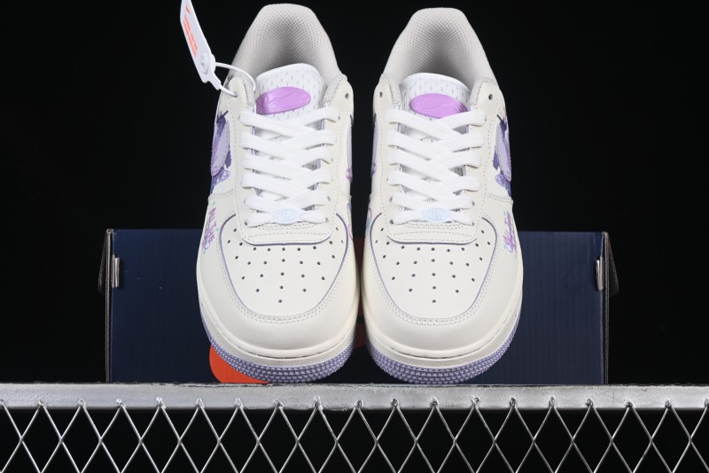 Nike Air Force 1'07 Low Casual Sneakers Purple Butterfly - FB1839-213