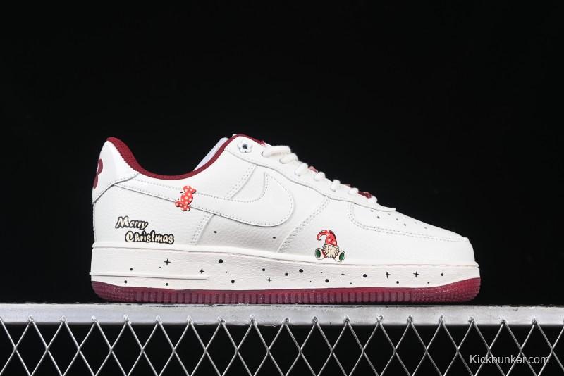 Nike Air Force 1 '07 Low "Grandma Christmas" Limited Edition Custom Casual Sneakers - FZ5068-616