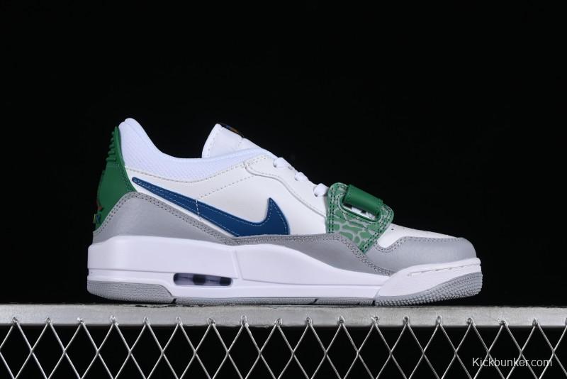 Nike Air Jordan Legacy AJ312 Low Triple Strap Sneakers with Premium Leather - CD9054-140