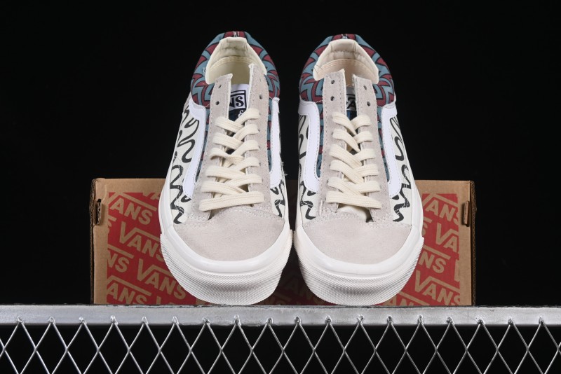 Vans Parra x Otw By Vans Low-Top Casual Skate Shoes with Surrealist Pop Art Design - VN0A3WKT4QA