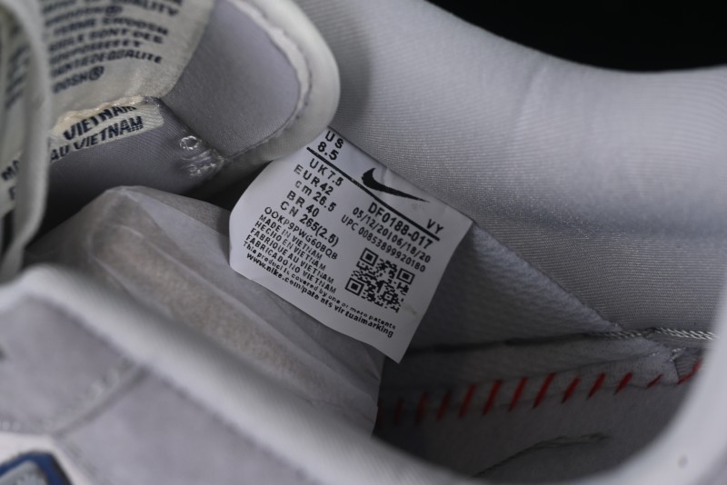 Nike Air Force 1 '07 Low Stussy Collaboration Grey Blue Pig Bear AF1 Low Top Casual Sneakers - DF0188-017