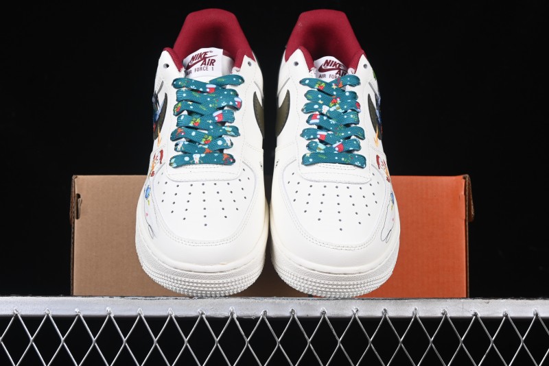 Nike Air Force 1 '07 Low Custom Christmas Party Casual Sneakers - DM0970-132