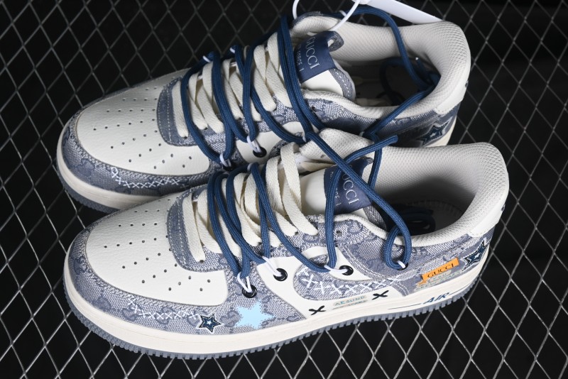 Nike Air Force 1 '07 Low Blue Star Casual Sneakers - BD0077-222