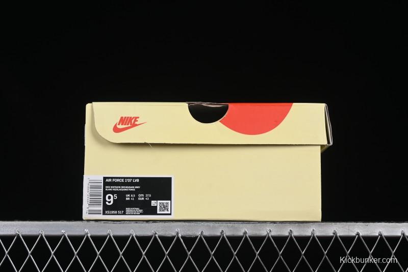 Nike Air Force 1 '07 Low Stussy Collaboration Light Grey Blue Sole Low-Top Casual Sneakers - XS1958-517