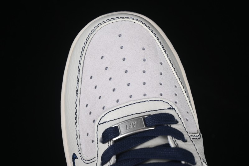 Nike Air Force 1 '07 Low Supreme Collaboration Navy Blue Line Low-Top Casual Sneakers - XZ6188-019