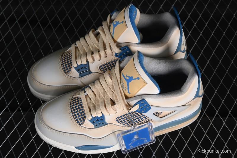 Nike Air Jordan 4 Retro Basketball Shoes Blastoise Collaboration - 308797-105
