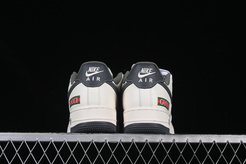 Nike Air Force 1 '07 Low Gucci Collaboration Beige Grey Pattern Low-Top Casual Sneakers - XZ6188-723