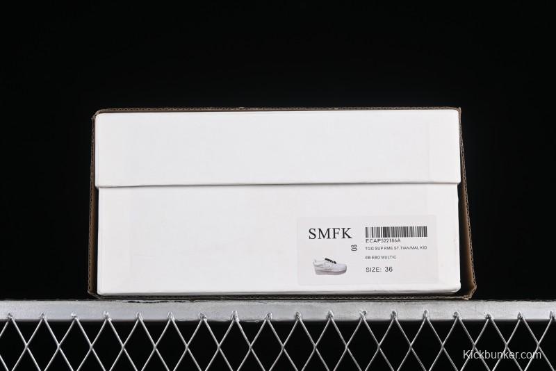 SMFK Comfortable Chunky Sole White Sneakers - T.D4