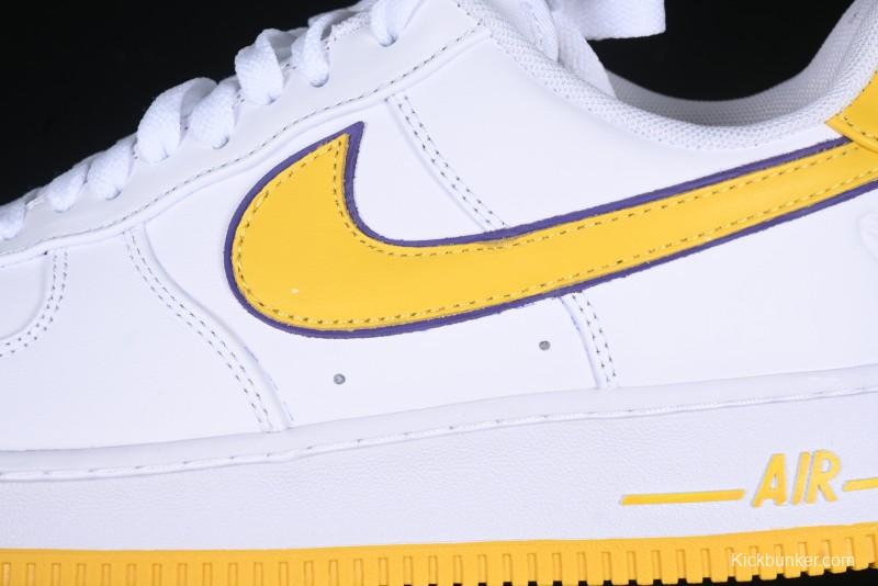 Nike Air Force 1 '07 Low Kobe Casual Sneakers with Full-Layer Leather and Full-Length Air Cushion - FZ1151-100