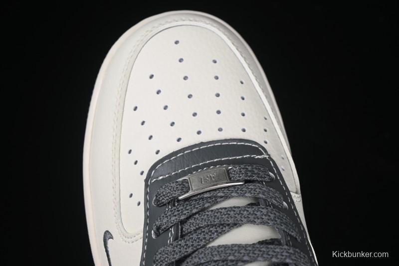 Nike Air Force 1 '07 Low Stussy Collaboration Granite Grey Low-Top Casual Sneakers - XZ6188-226