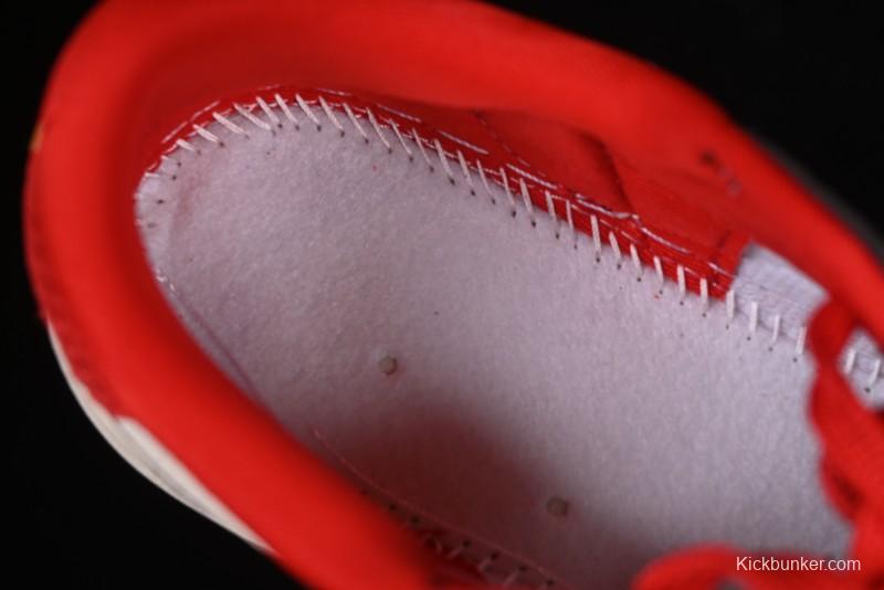 Nike Travis Scott x Fragment Design x Air Jordan 1 Low OG SP AJ1 Snake Year Limited Edition Snake Scale Red Hook Low Top Lifestyle Casual Sneakers - CH6336-020