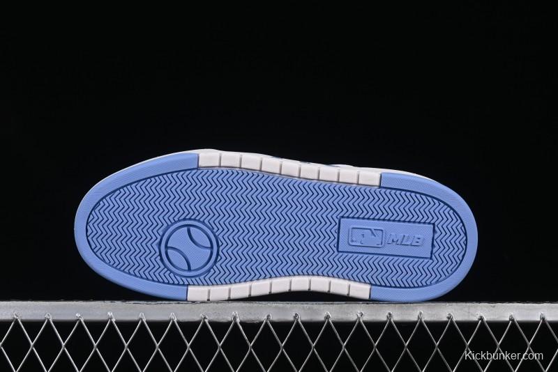 New York Yankees MLB Chunky Liner Denim Monogram Lightweight Elevated Platform Casual Sneakers - 3ASXD025N50BLS