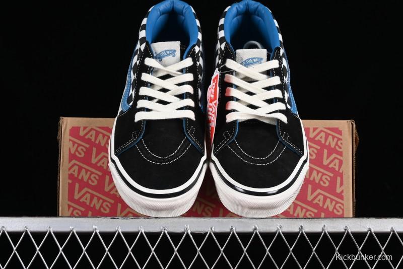 Vans SK8-Mid x Liberaiders Origami Checkerboard Mid-Top Casual Skate Shoes - VN0A3TKNQXH