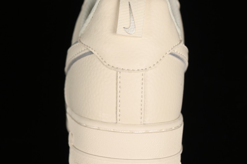 Nike Air Force 1 '07 Low Classic Grey Silver Swoosh Starry Sneakers - MJ0319-023