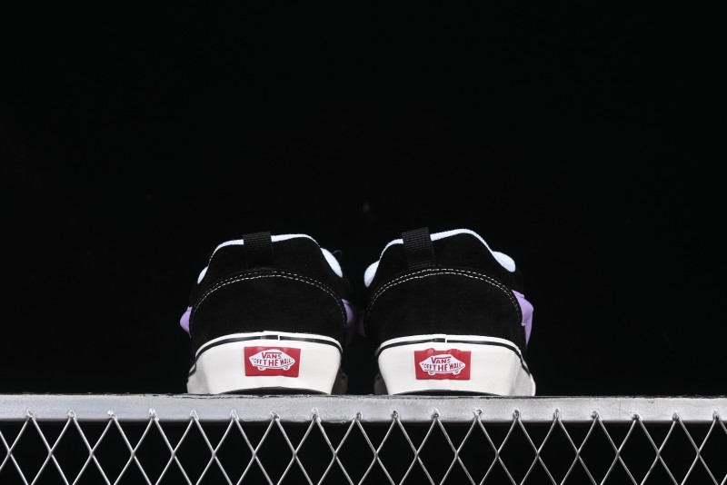Vans Knu Skool Purple Grape Love Comfortable Fashion Slip-Resistant Wear-Resistant Low-Top Casual Skate Shoes - VN0009QC6BT1