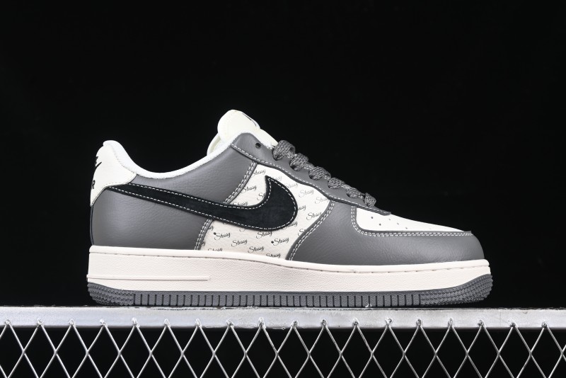 Nike Air Force 1 '07 Low Stussy Collaboration - Nebula Grey Low-Top Casual Sneakers - XZ3328-168
