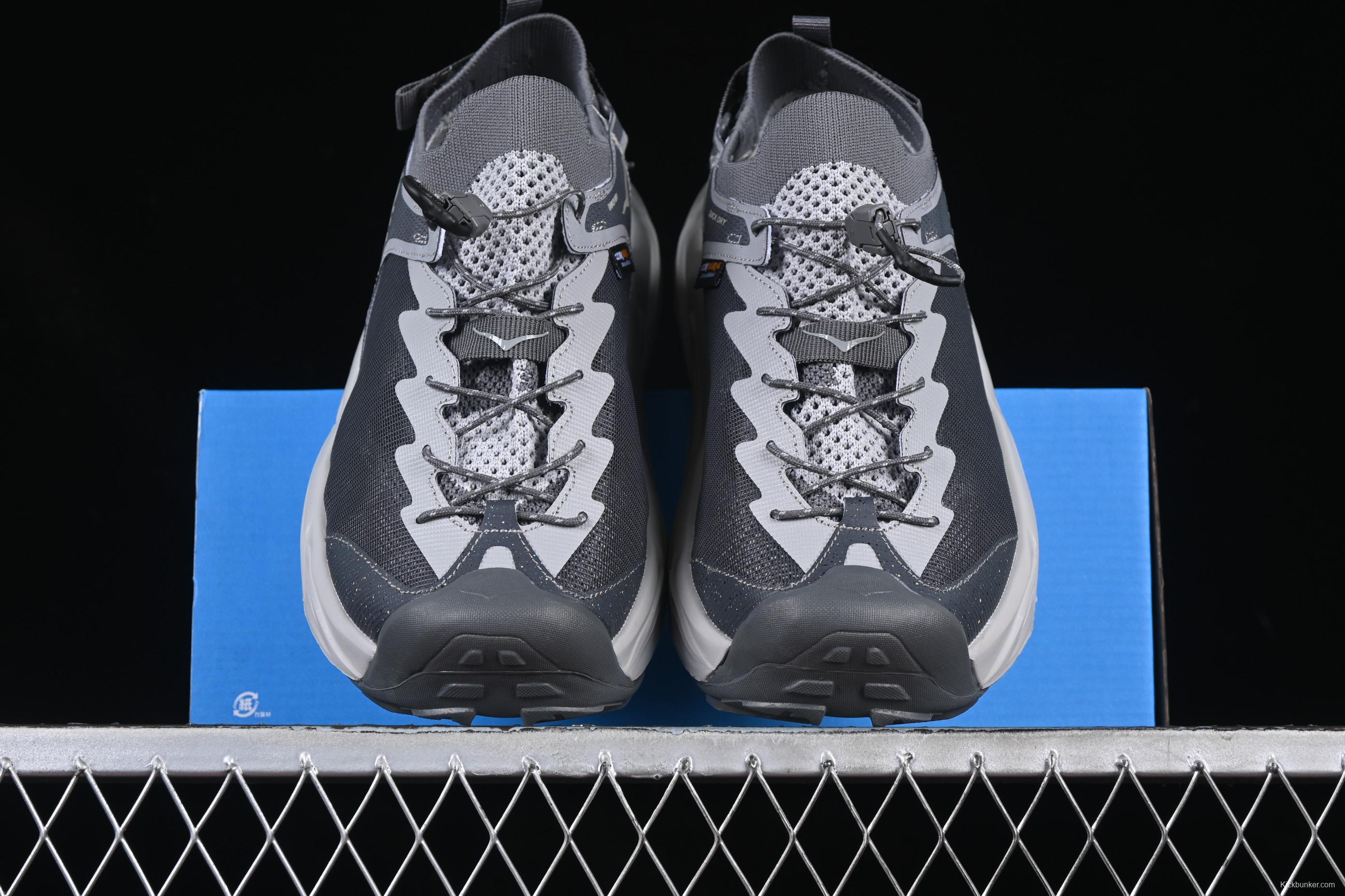 HOKA One One Hopara Gray Adventure Sandals – Trail-Ready Performance Footwear