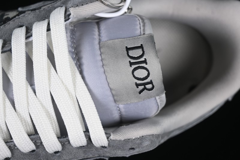 Nike Air Force 1'07 Low Dior Collaboration Grey Knit Skeleton Low-Top Casual Sneakers - KK1988-056