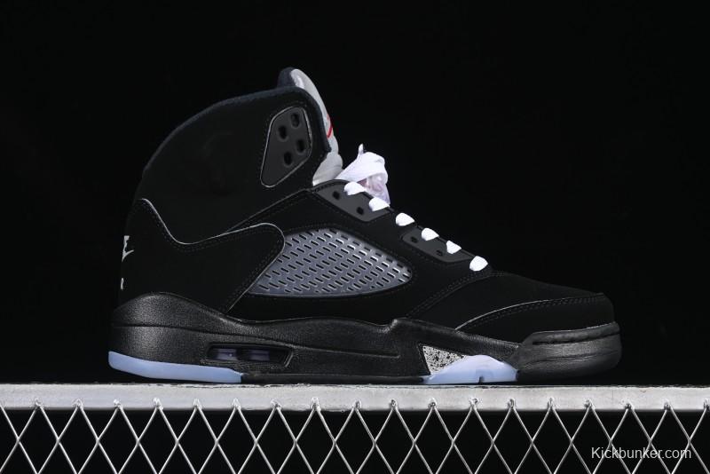 Nike Air Jordan 5 Retro Black "Metallic Reimagined" Basketball Shoes - HF3975-001