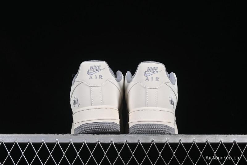 Nike Air Force 1 Low x Stussy "Light Bone and Grey" – Premium Collaboration Sneakers